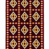 The Crimson and Yellow One with Diamonds