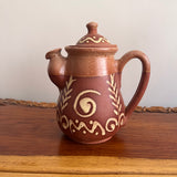 Brown Swirly Teapot